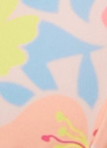 Hawaiian Print Triangle Swim Bikini Top sold by Rainbow