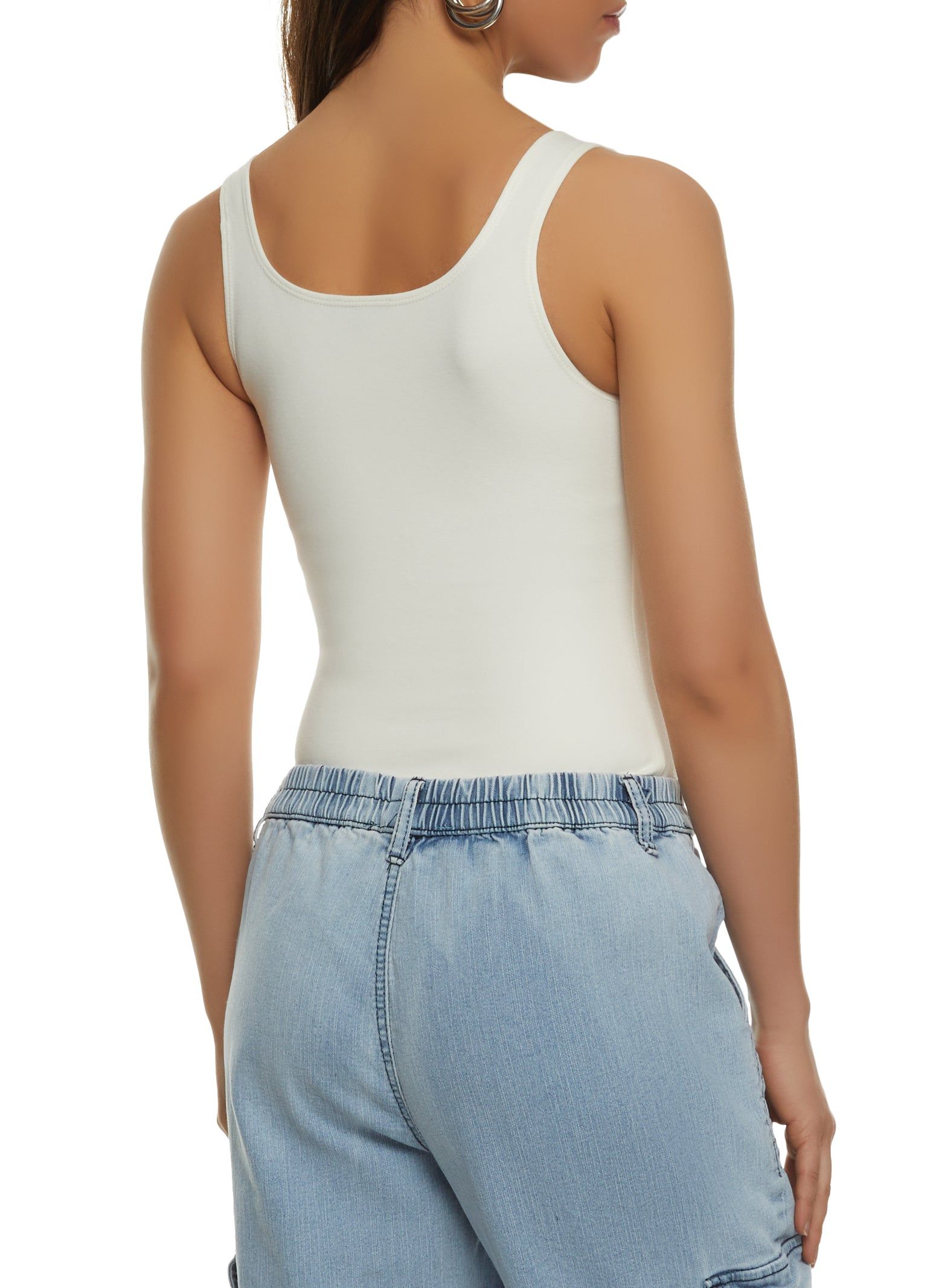 Body Contour Square Neck Tank Bodysuit sold by Rainbow product image thumbnail 3