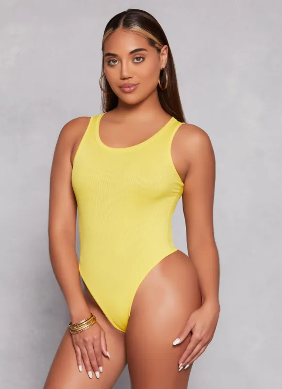 Daisy Ribbed Knit Tank Bodysuit sold by Rainbow