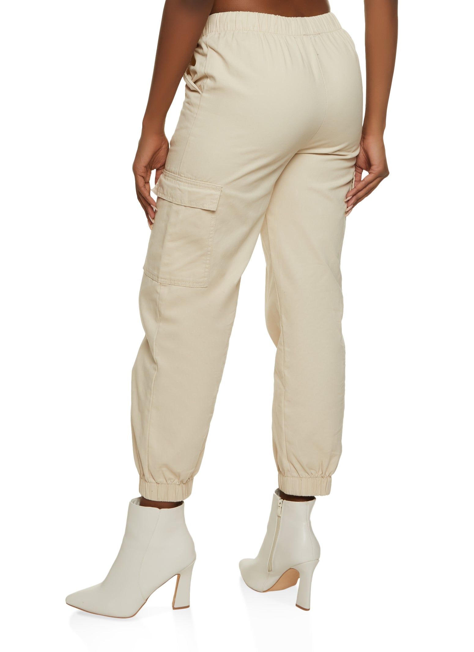 Solid Twill Cargo Pocket Joggers sold by Rainbow product image thumbnail 3