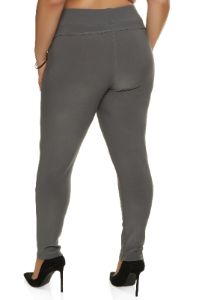 Plus Size Scuba Pull On Skinny Pants sold by Rainbow