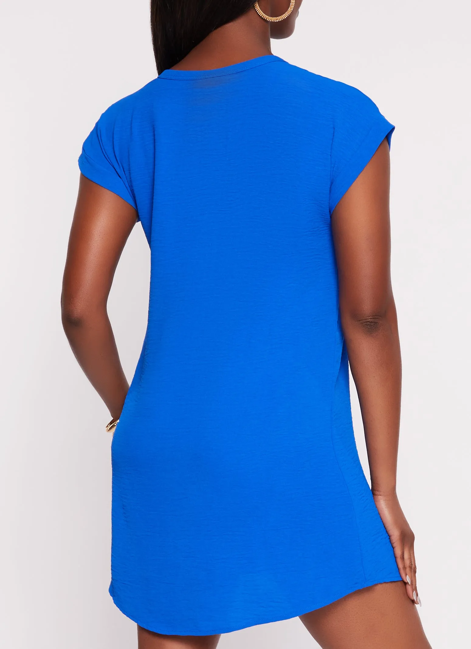 Crepe Knit Short Sleeve T Shirt Dress sold by Rainbow product image thumbnail 3