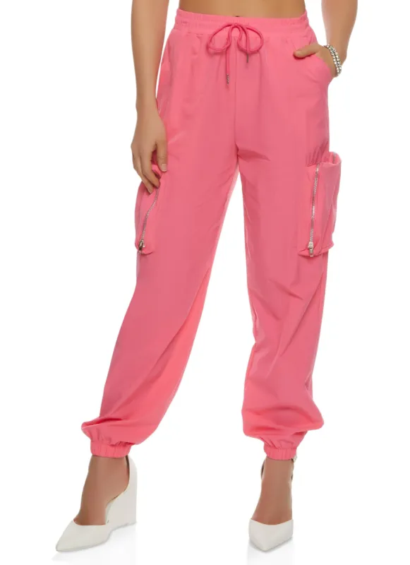Nylon Cargo Joggers sold by Rainbow