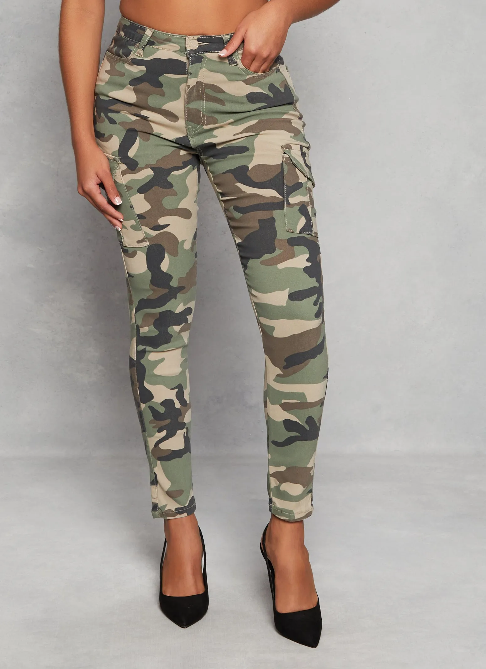 Camo Skinny Cargo Pants sold by Rainbow product image thumbnail 2