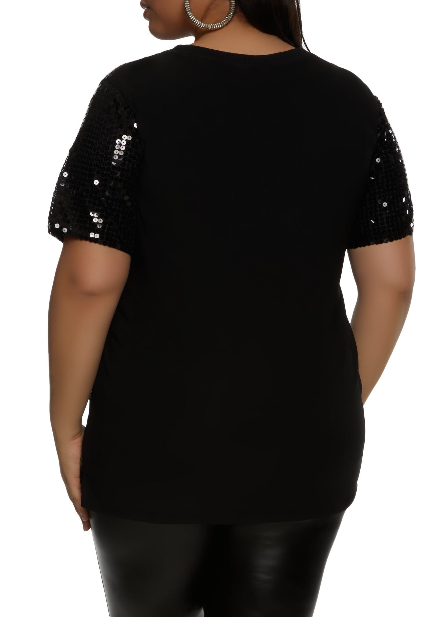 Plus Size Its My Birthday Sequin Graphic Tee sold by Rainbow product image thumbnail 2