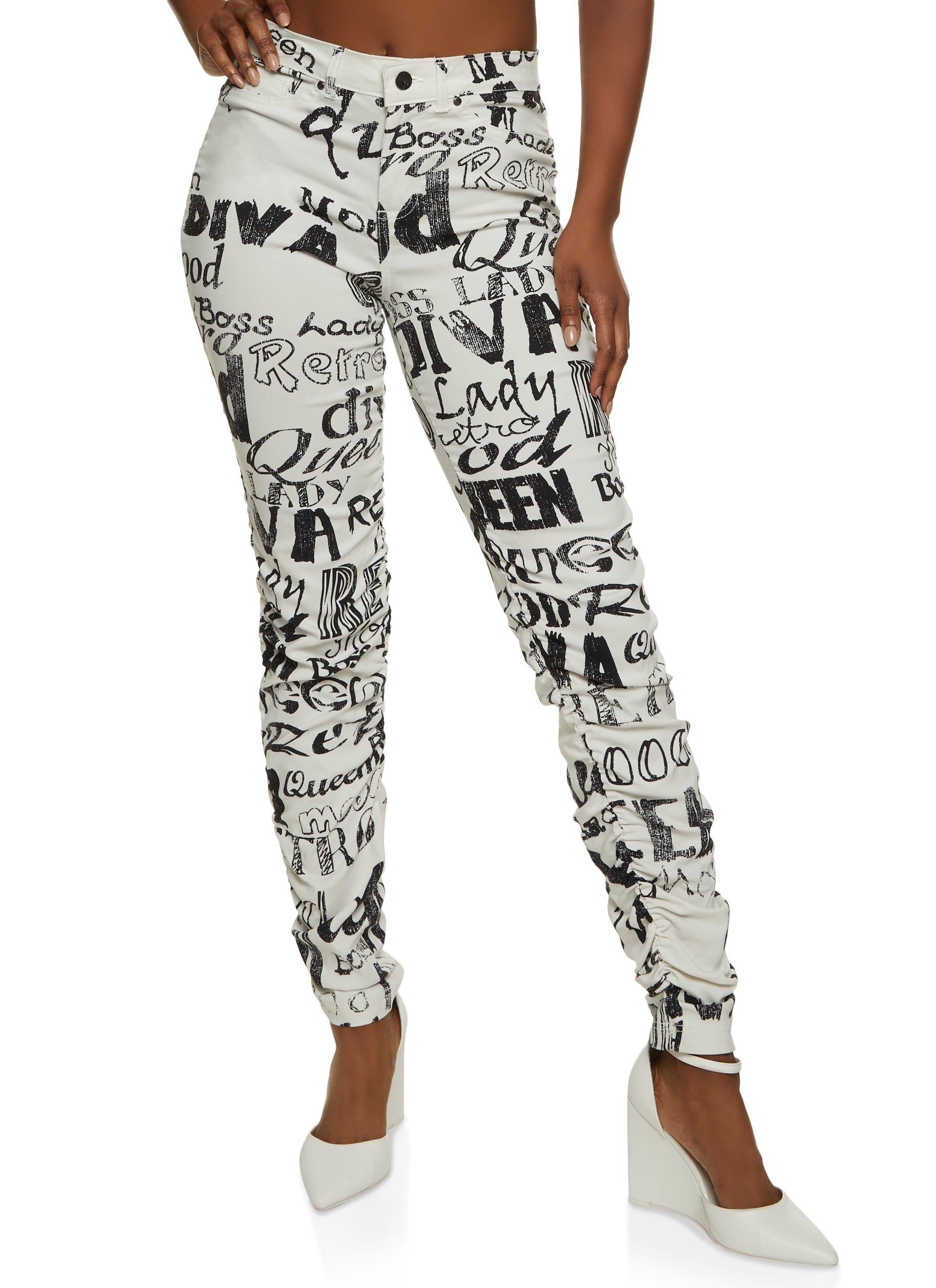 Skinny Stacked Leg Pants sold by Rainbow