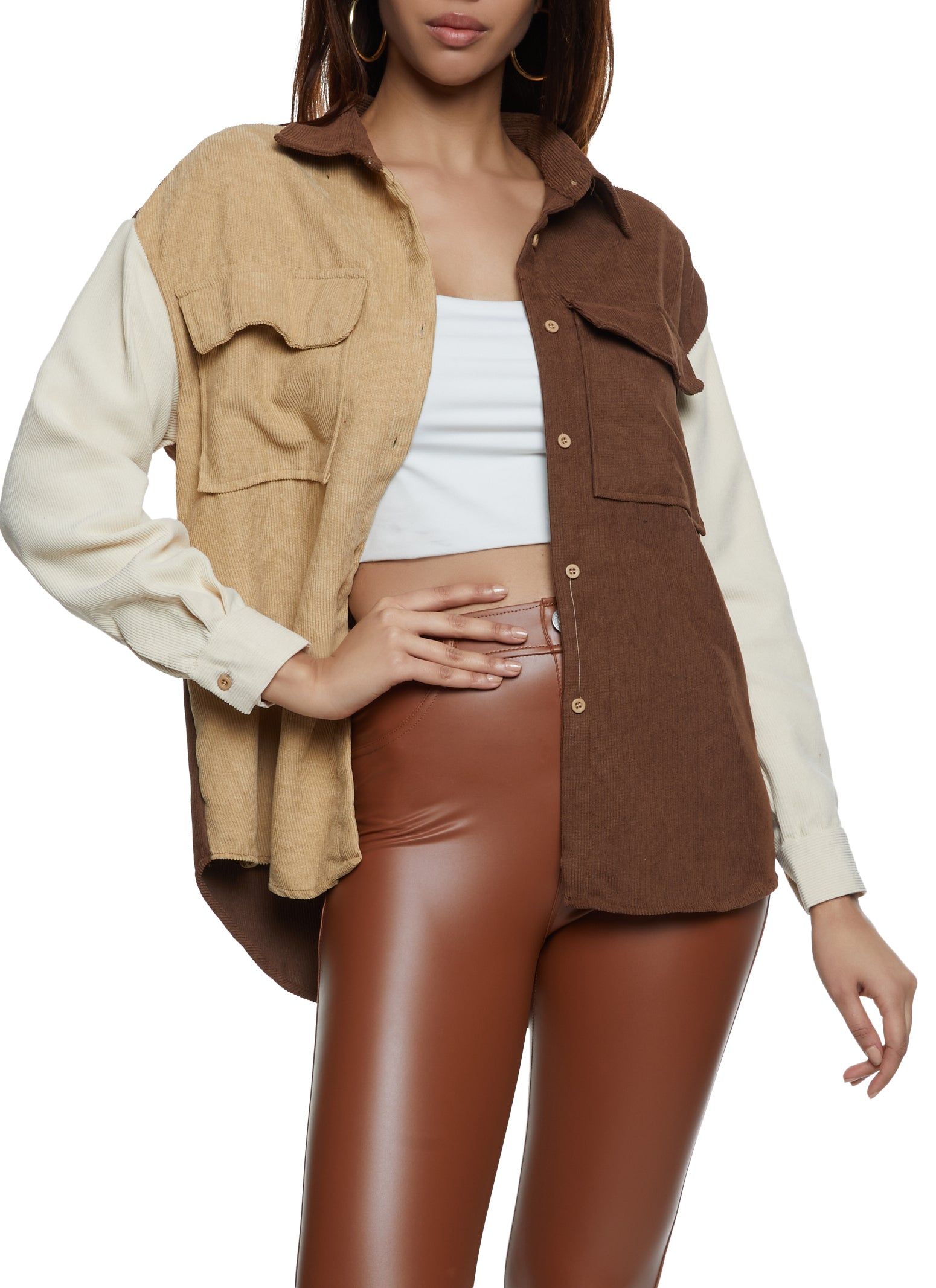 Corduroy Button Front Shirt sold by Rainbow product image thumbnail 2