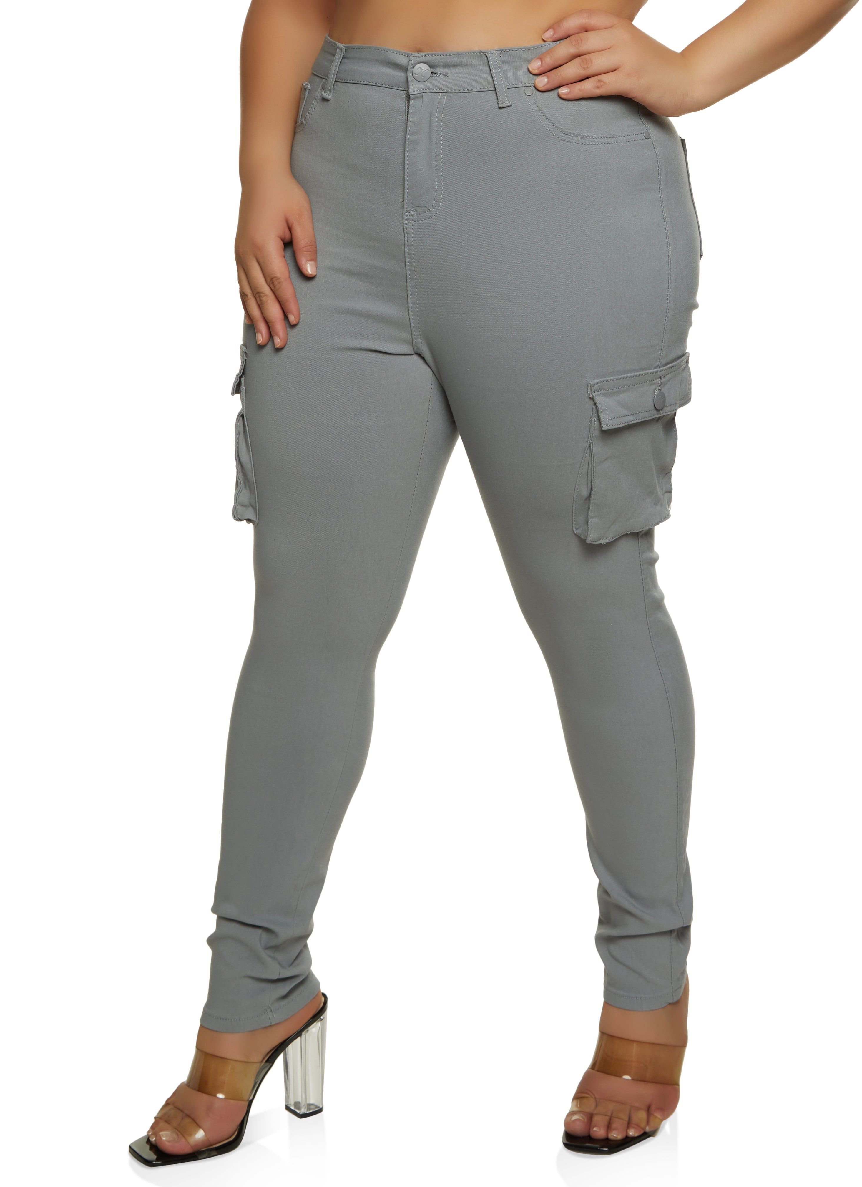 Plus Size Twill Hyperstretch Skinny Pants sold by Rainbow