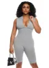 Seamless Ribbed Zip Front Romper sold by Rainbow
