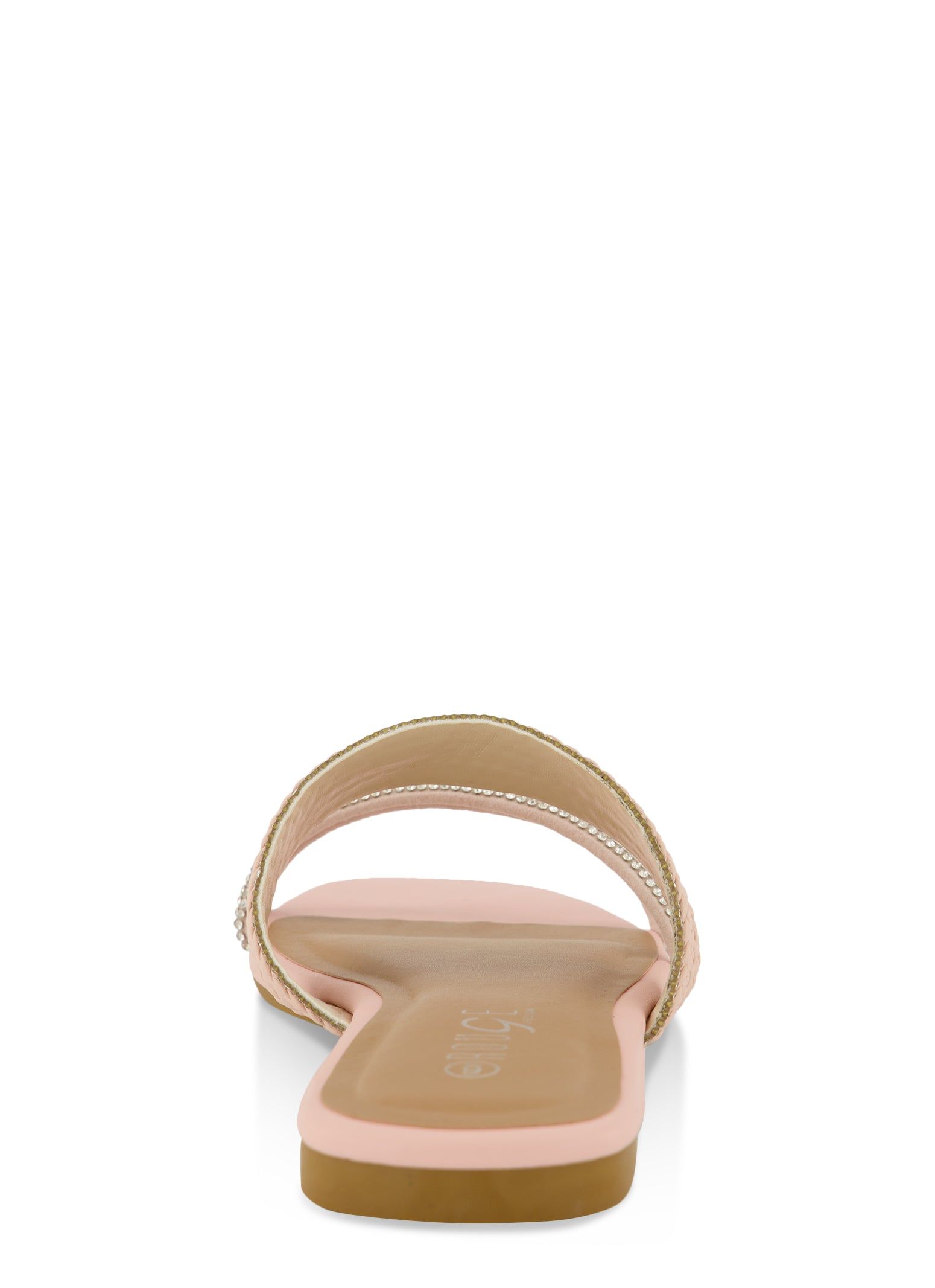 Rhinestone Braided Detail Band Slide Sandals sold by Rainbow product image thumbnail 3