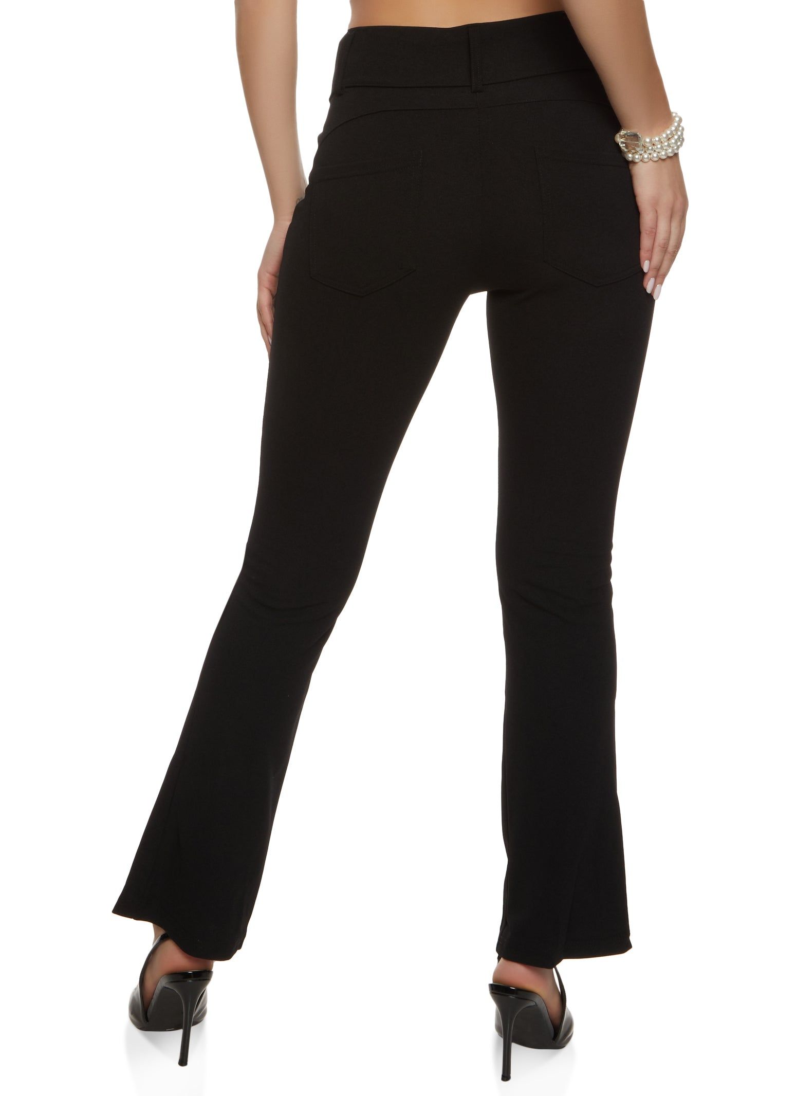 Crepe Knit Boot Cut Dress Pants sold by Rainbow product image thumbnail 2