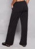 Crepe Knit Pocket Straight Leg Pants sold by Rainbow