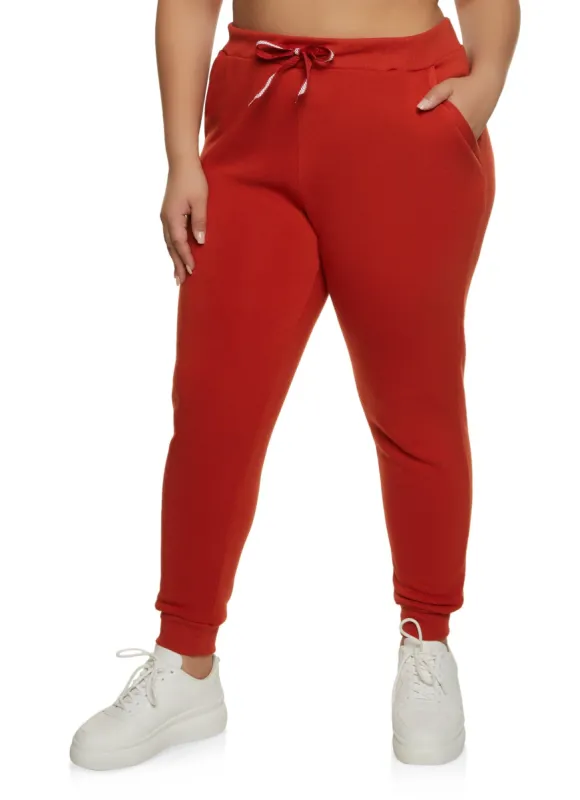 Plus Size Fleece Joggers sold by Rainbow
