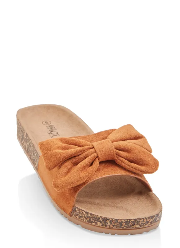 Bow Tie Slide Sandals sold by Rainbow