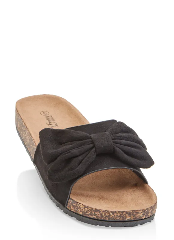 Bow Tie Slide Sandals sold by Rainbow