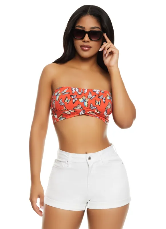 Almost Famous Printed Tube Top sold by Rainbow