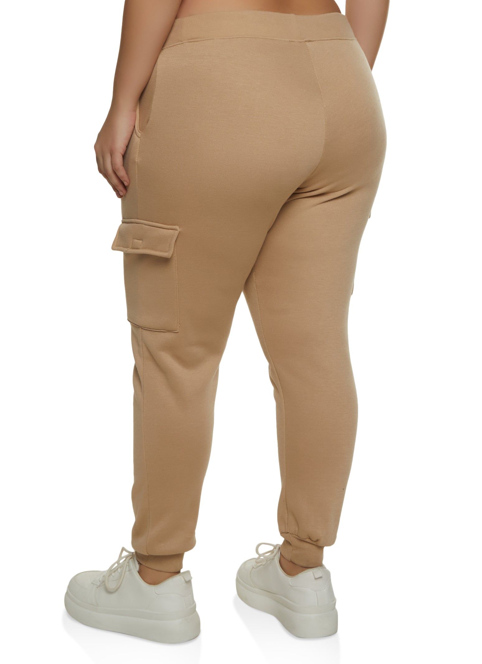 Plus Size Cargo Pocket Fleece Lined Joggers sold by Rainbow product image thumbnail 2