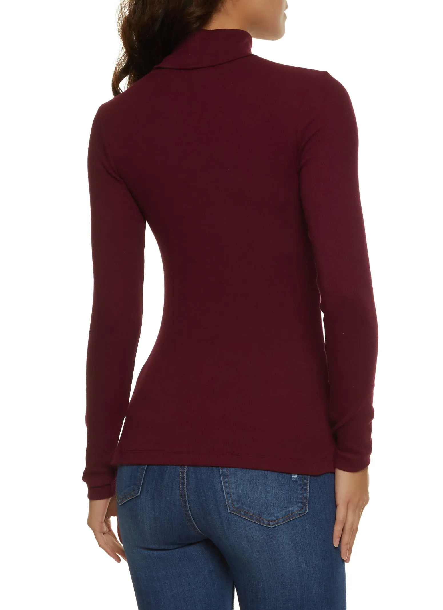 Basic Turtleneck Long Sleeve Top sold by Rainbow product image thumbnail 2
