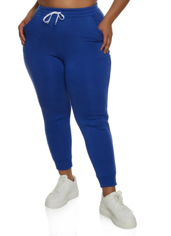 Plus Size High Waist Pocket Joggers sold by Rainbow