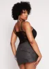 Plus Size Mesh Lace Bustier Bodysuit sold by Rainbow