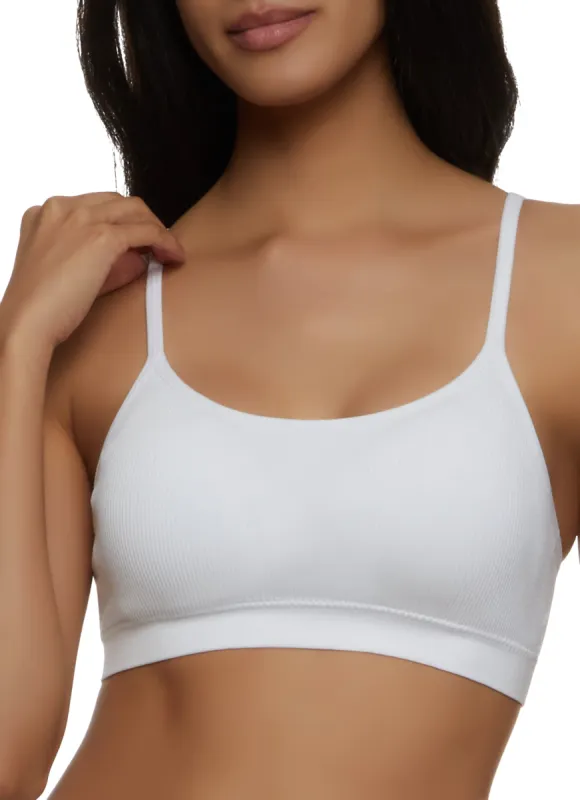 Basic Ribbed Seamless Bralette sold by Rainbow