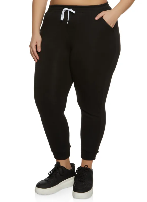 Plus Size High Waist Pocket Joggers sold by Rainbow