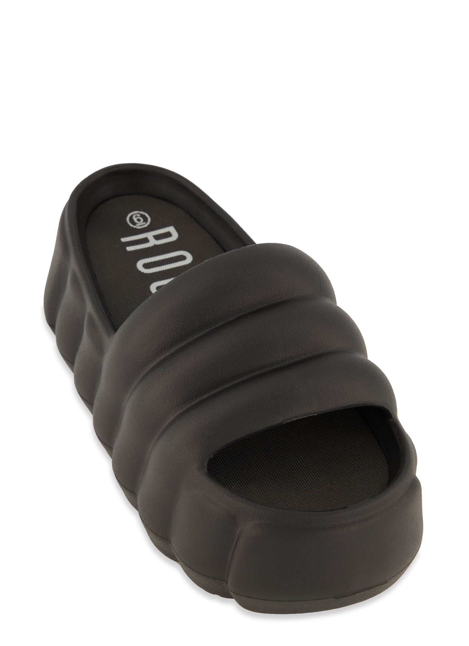 Chunky Platform Slide Sandals sold by Rainbow