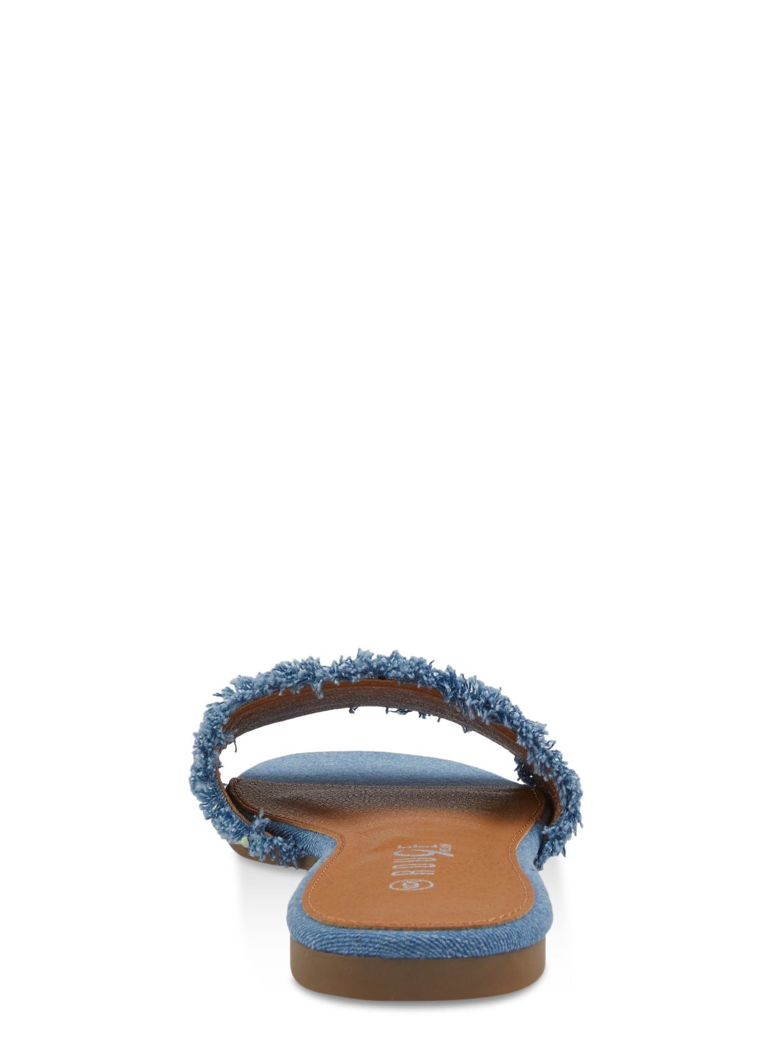 Frayed Denim Rhinestone Slide Sandals sold by Rainbow product image thumbnail 3