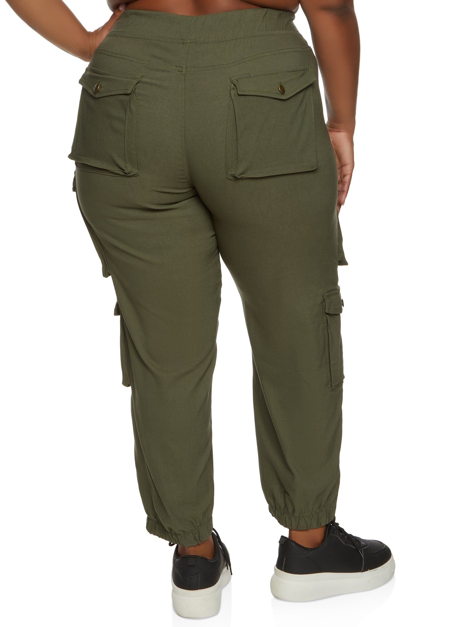Plus Size Hyperstretch Cargo Pocket Joggers sold by Rainbow product image thumbnail 3