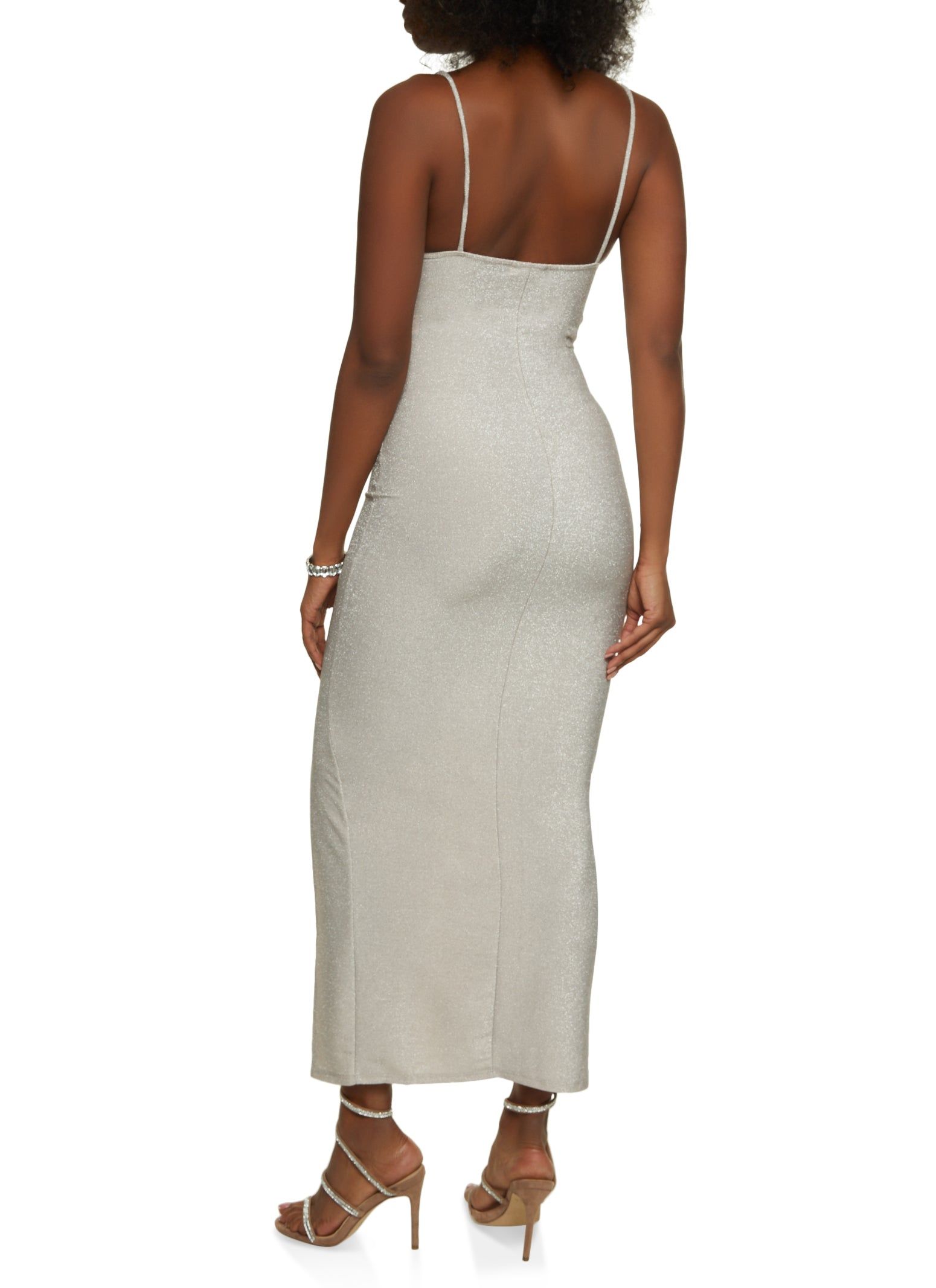 Lurex Split Hem Cami Maxi Dress sold by Rainbow product image thumbnail 3