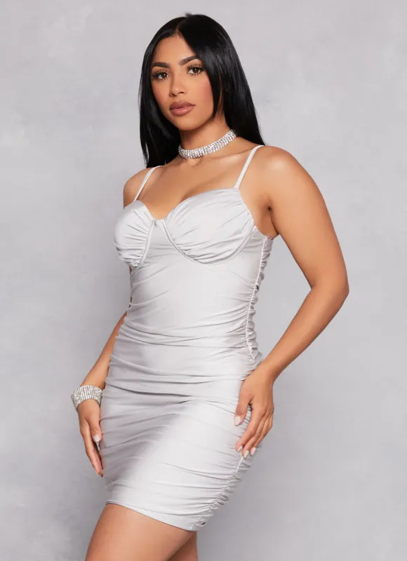 Haute Monde Ruched Bustier Dress sold by Rainbow