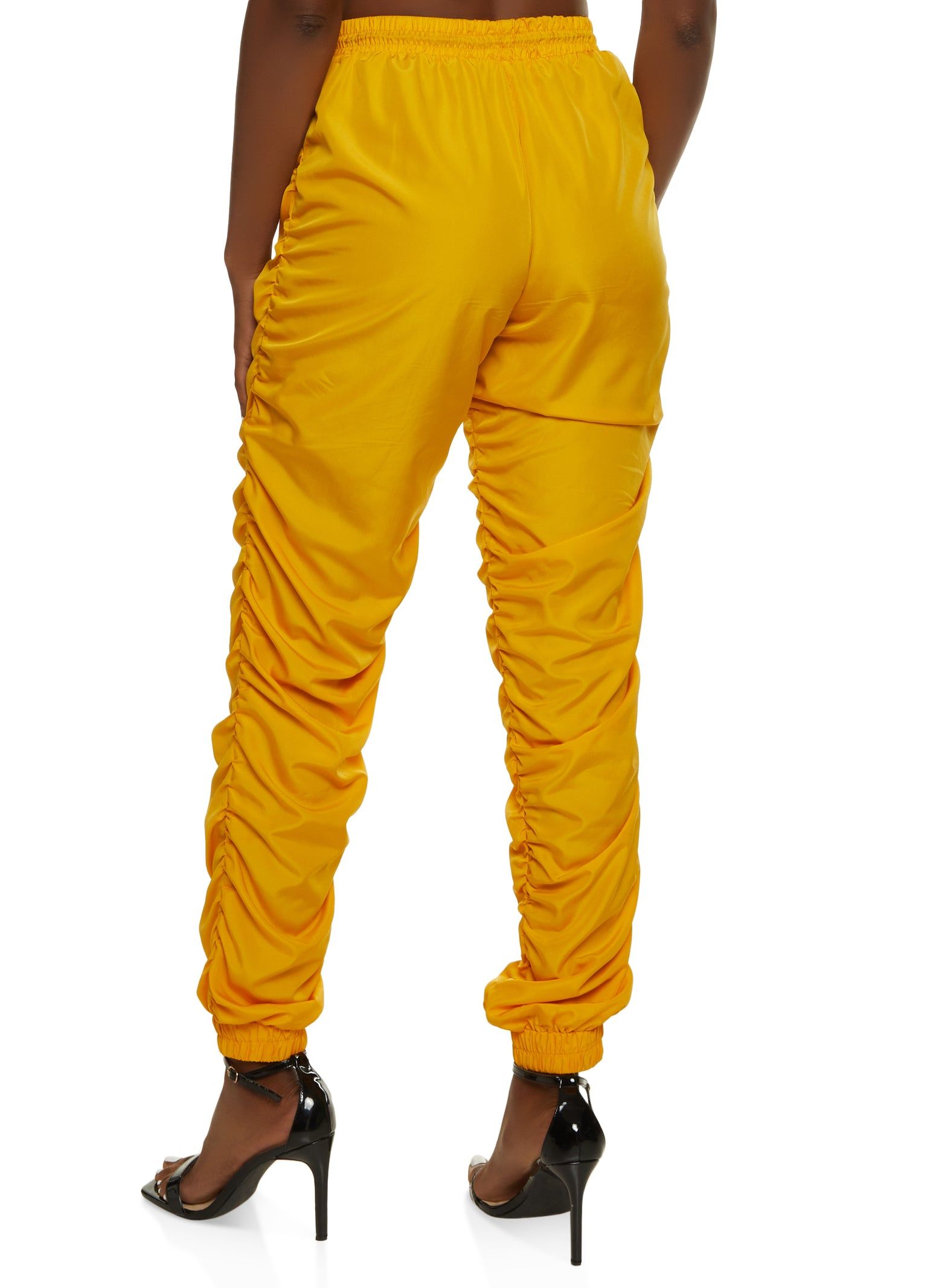 Nylon Ruched High Waist Joggers sold by Rainbow product image thumbnail 3