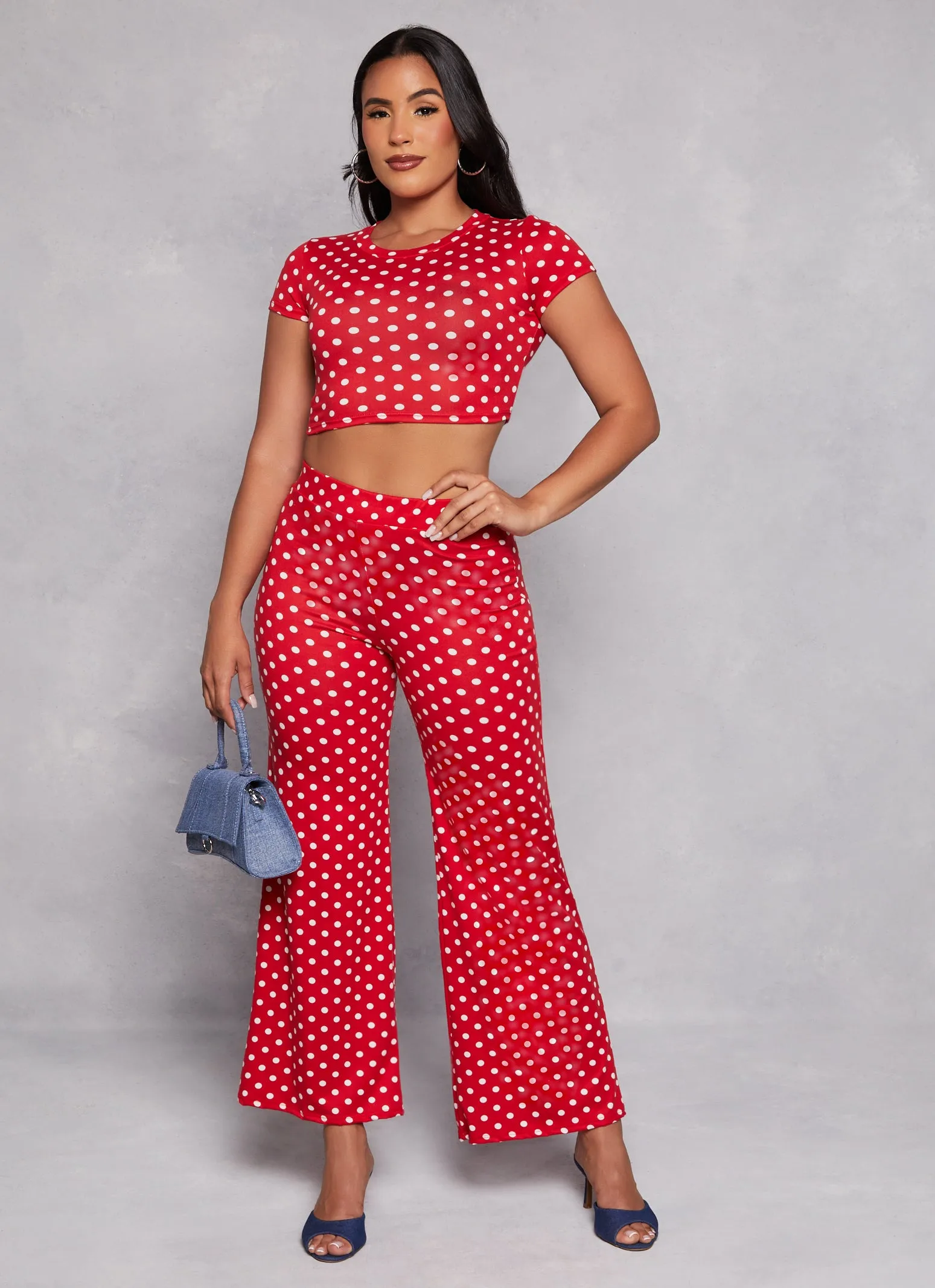 Polka Dot Cropped Tee sold by Rainbow product image thumbnail 2