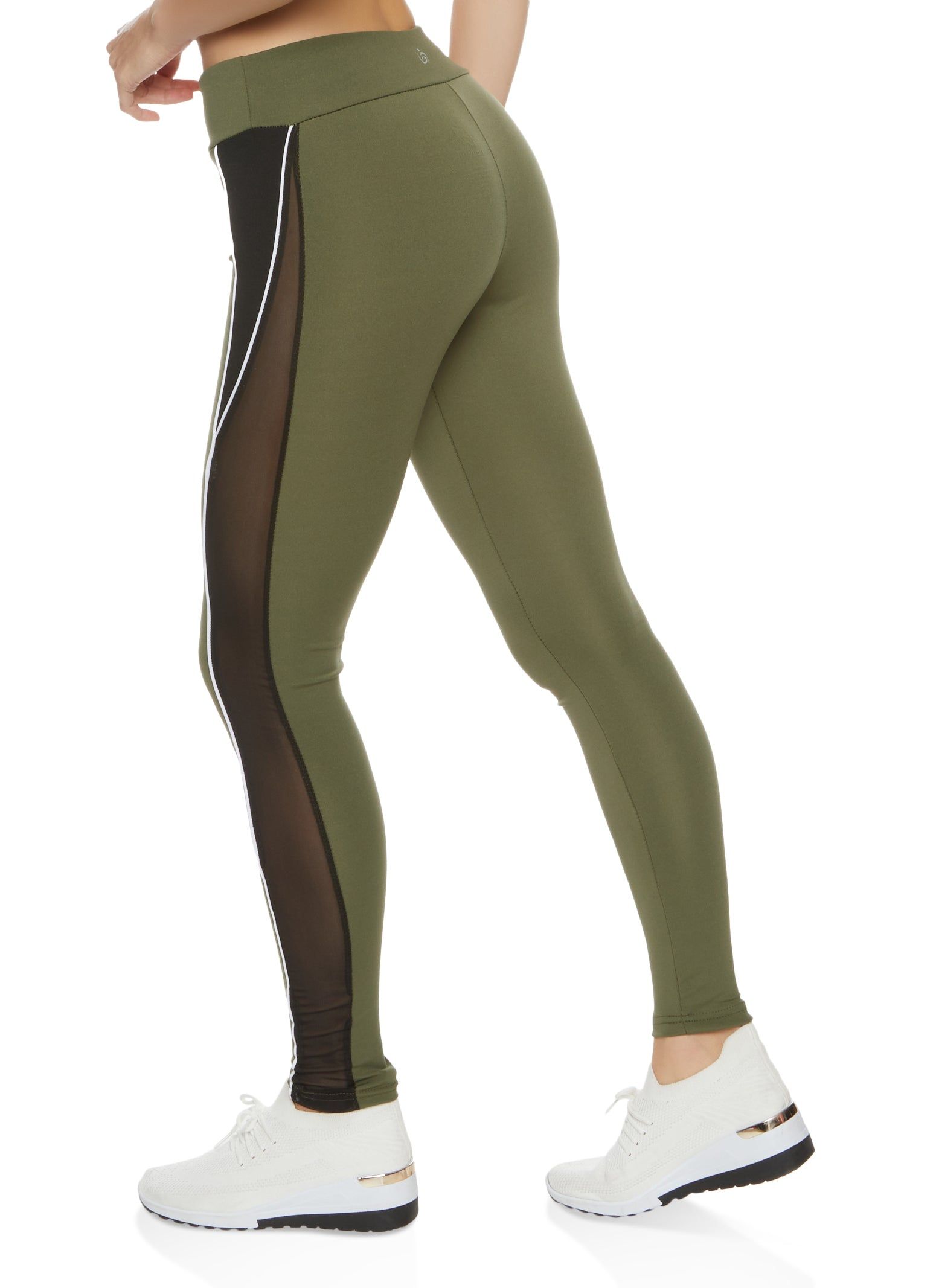 Contrast Piping Mesh Detail Leggings sold by Rainbow product image thumbnail 2
