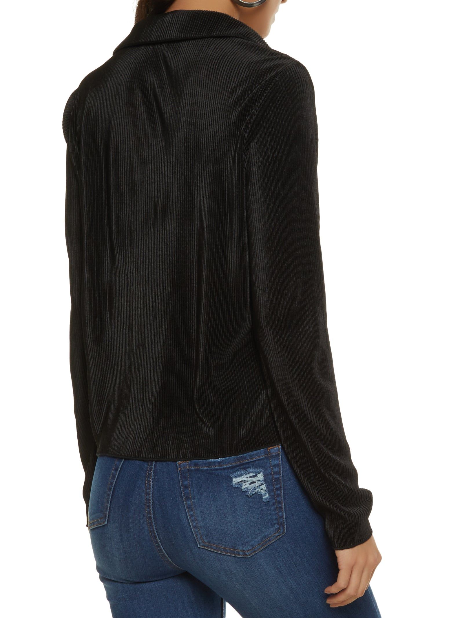 Basic Plisse Button Front Shirt sold by Rainbow product image thumbnail 2