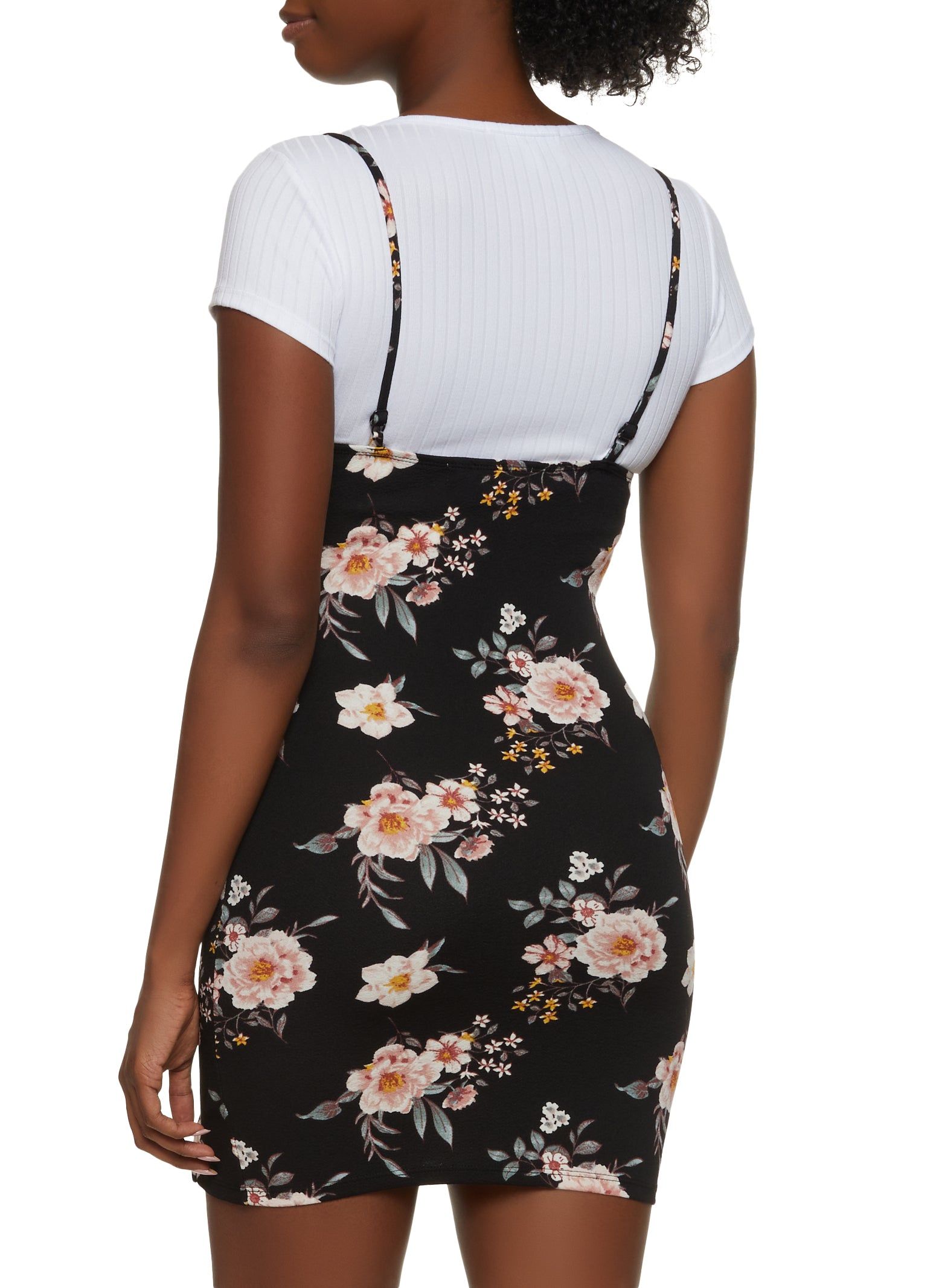 Floral Print Cami Dress with Tee sold by Rainbow product image thumbnail 3
