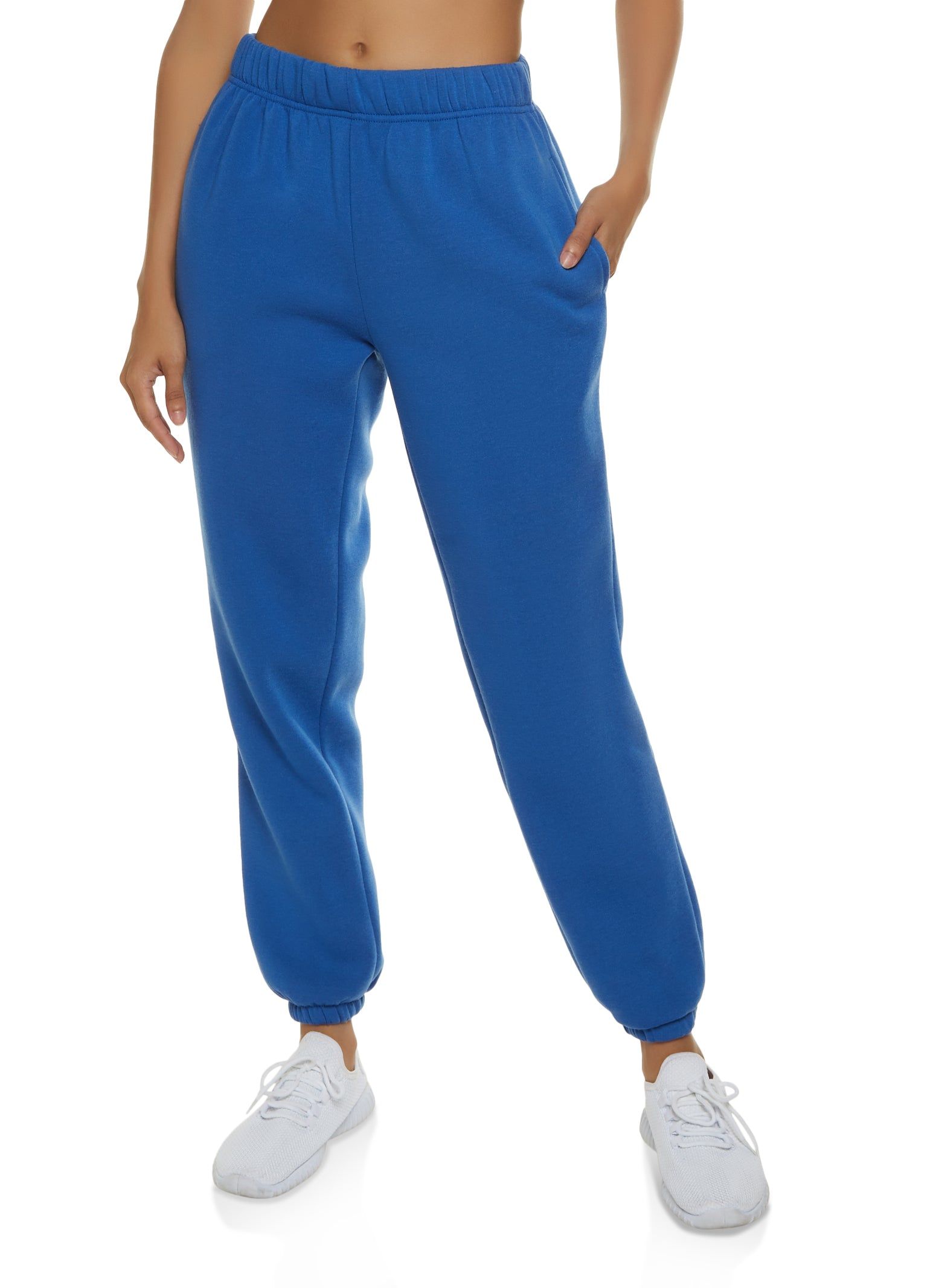 Basic Solid Fleece Joggers sold by Rainbow