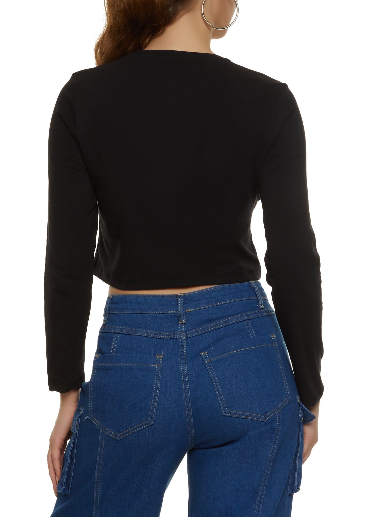 Blessed Long Sleeve Rhinestone Graphic Tee sold by Rainbow product image thumbnail 2