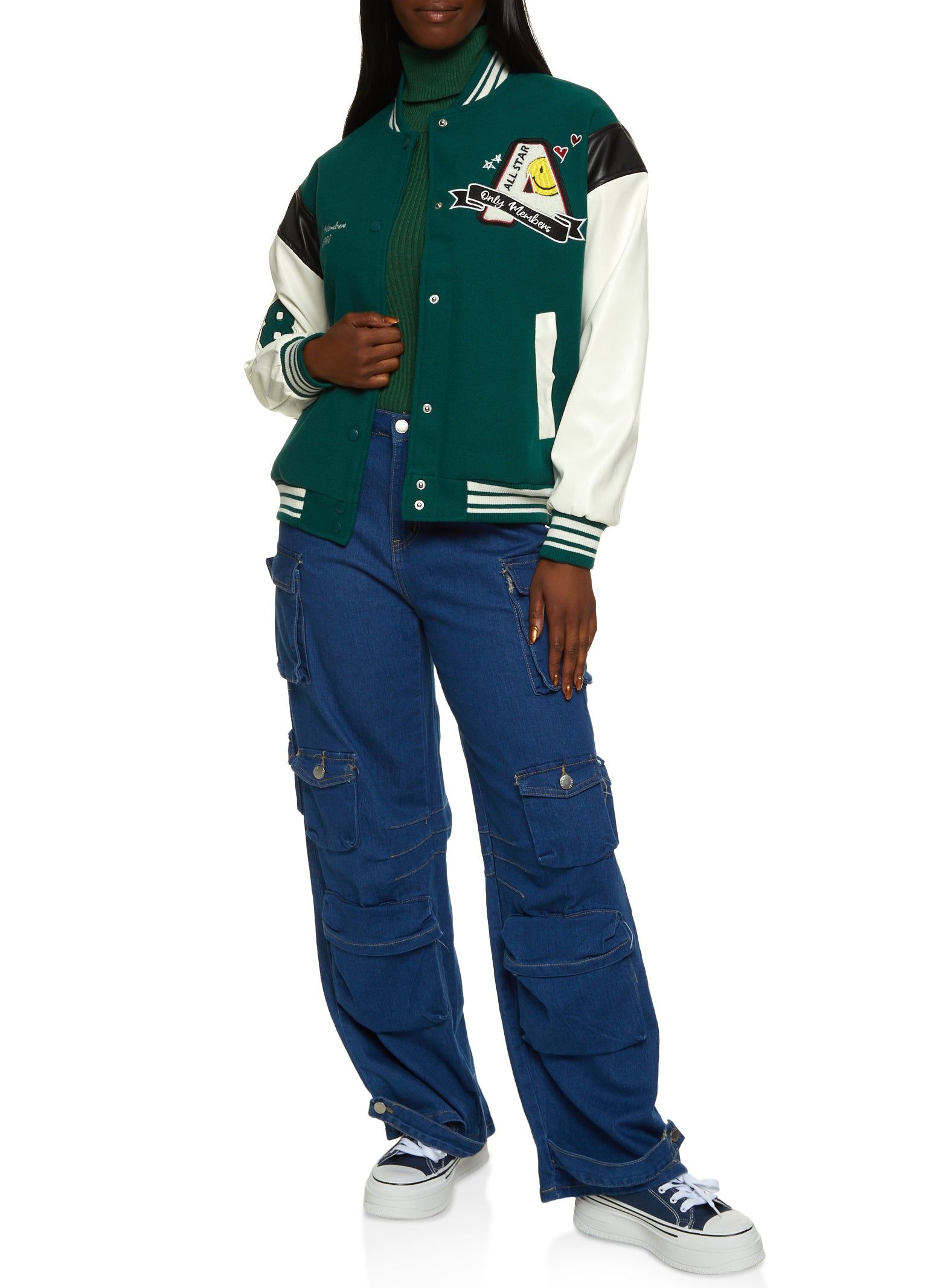 Only Members Chenille Patch Varsity Jacket sold by Rainbow product image thumbnail 2