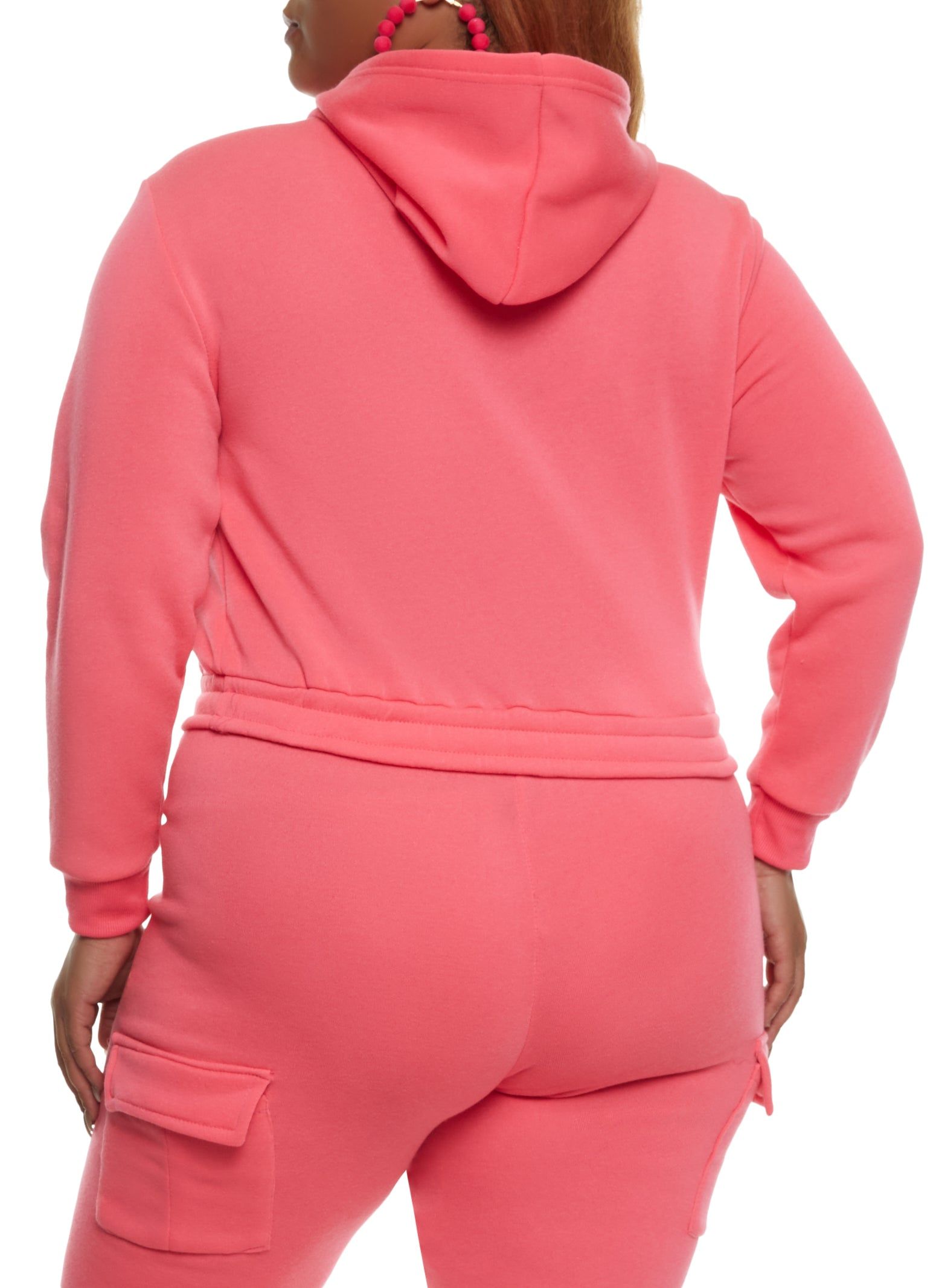 Plus Size Love Cropped Graphic Hoodie sold by Rainbow product image thumbnail 3