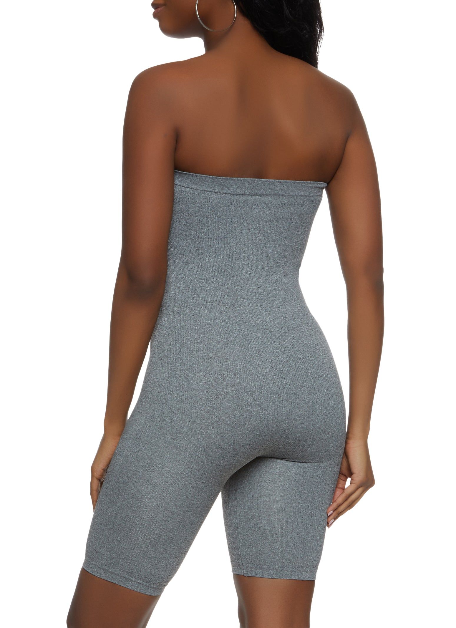 Seamless Ribbed Strapless Romper sold by Rainbow product image thumbnail 2