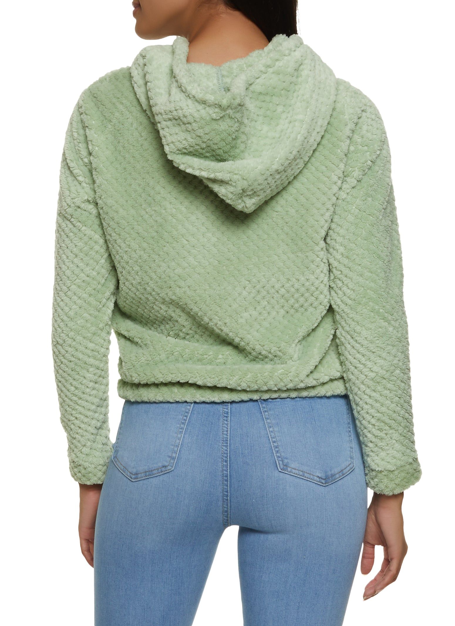 Quilted Plush Pullover Hoodie sold by Rainbow product image thumbnail 2