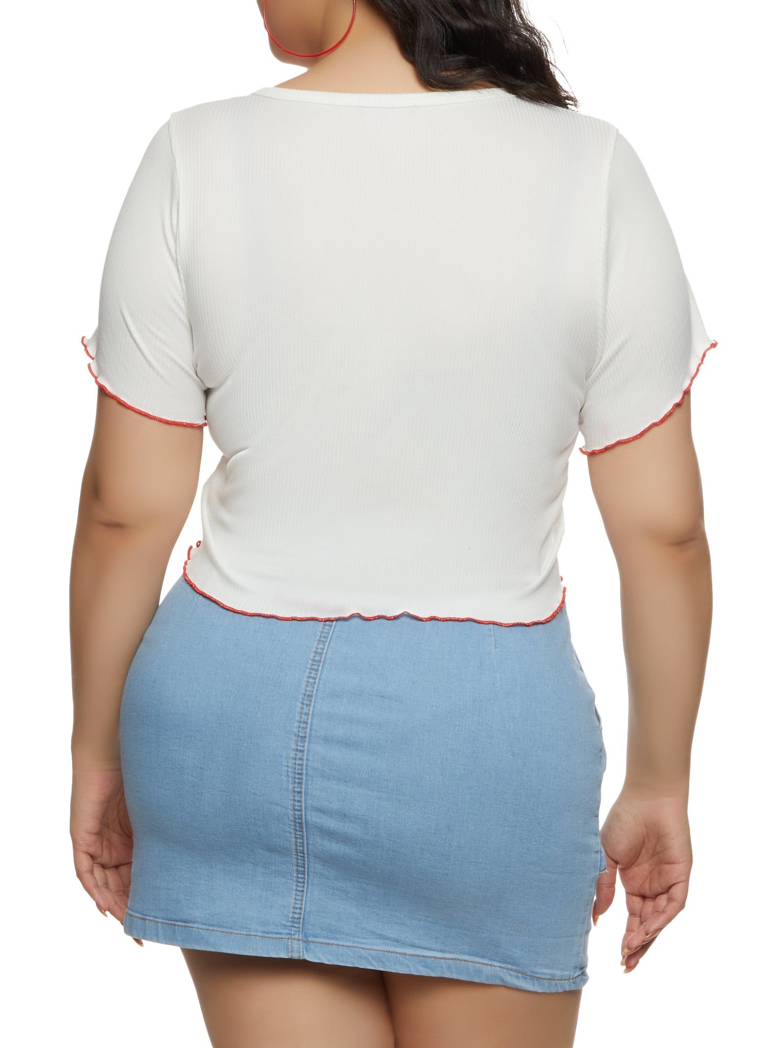 Plus Size Thank You Enjoy Graphic Tee sold by Rainbow product image thumbnail 2