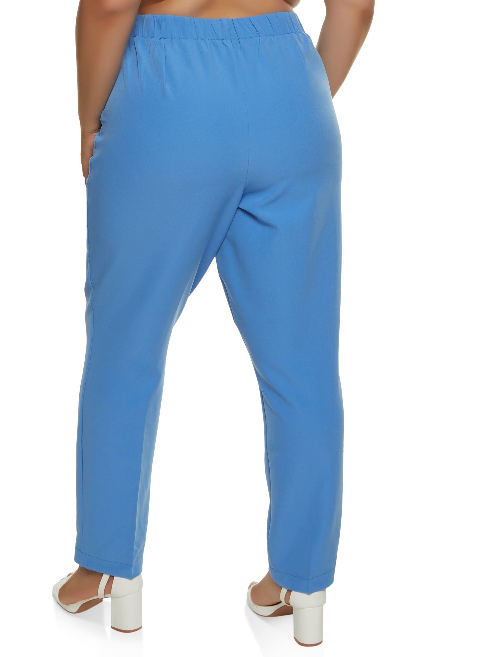 Plus Size Faux Pocket High Waist Dress Pants sold by Rainbow product image thumbnail 2