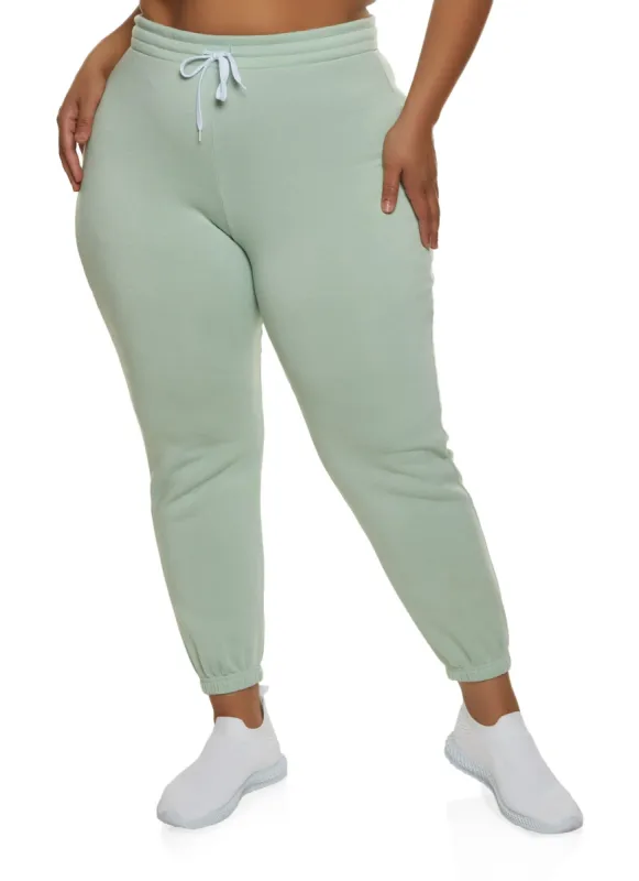 Plus Size High Waisted Sweatpants sold by Rainbow