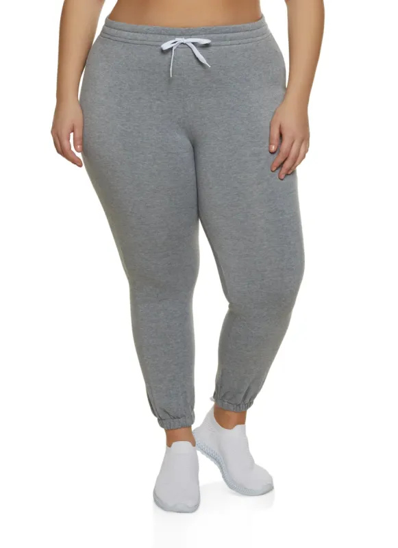 Plus Size High Waisted Sweatpants sold by Rainbow