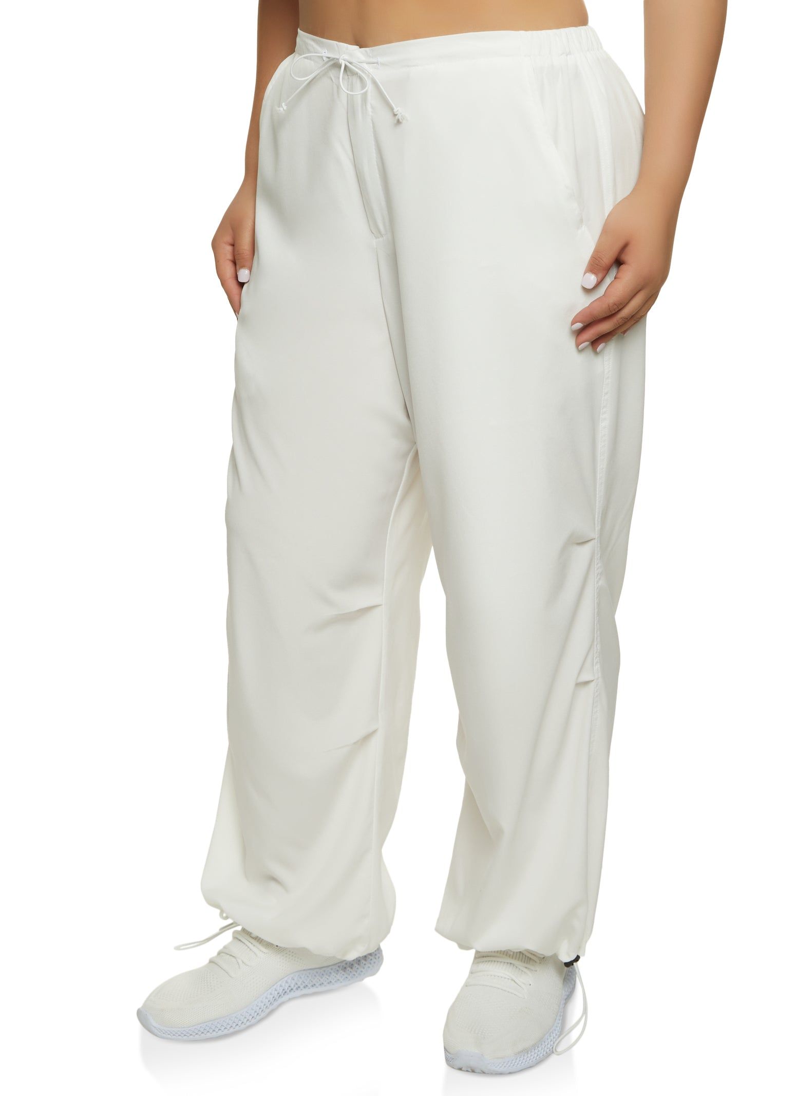 Plus Size Toggle Drawstring Joggers sold by Rainbow