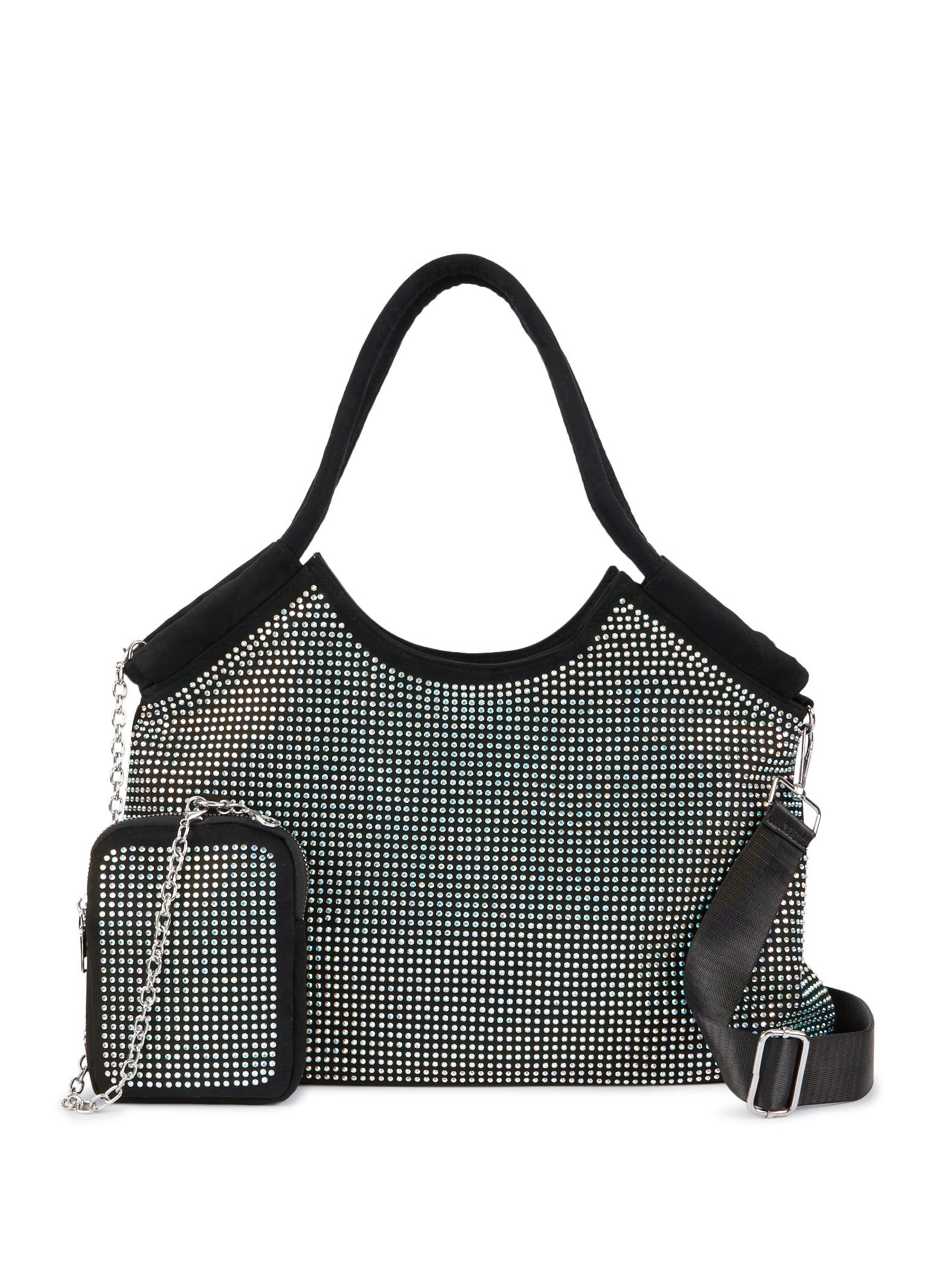 Rhinestone Studded Tote Bag and Pouch Set sold by Rainbow product image thumbnail 2