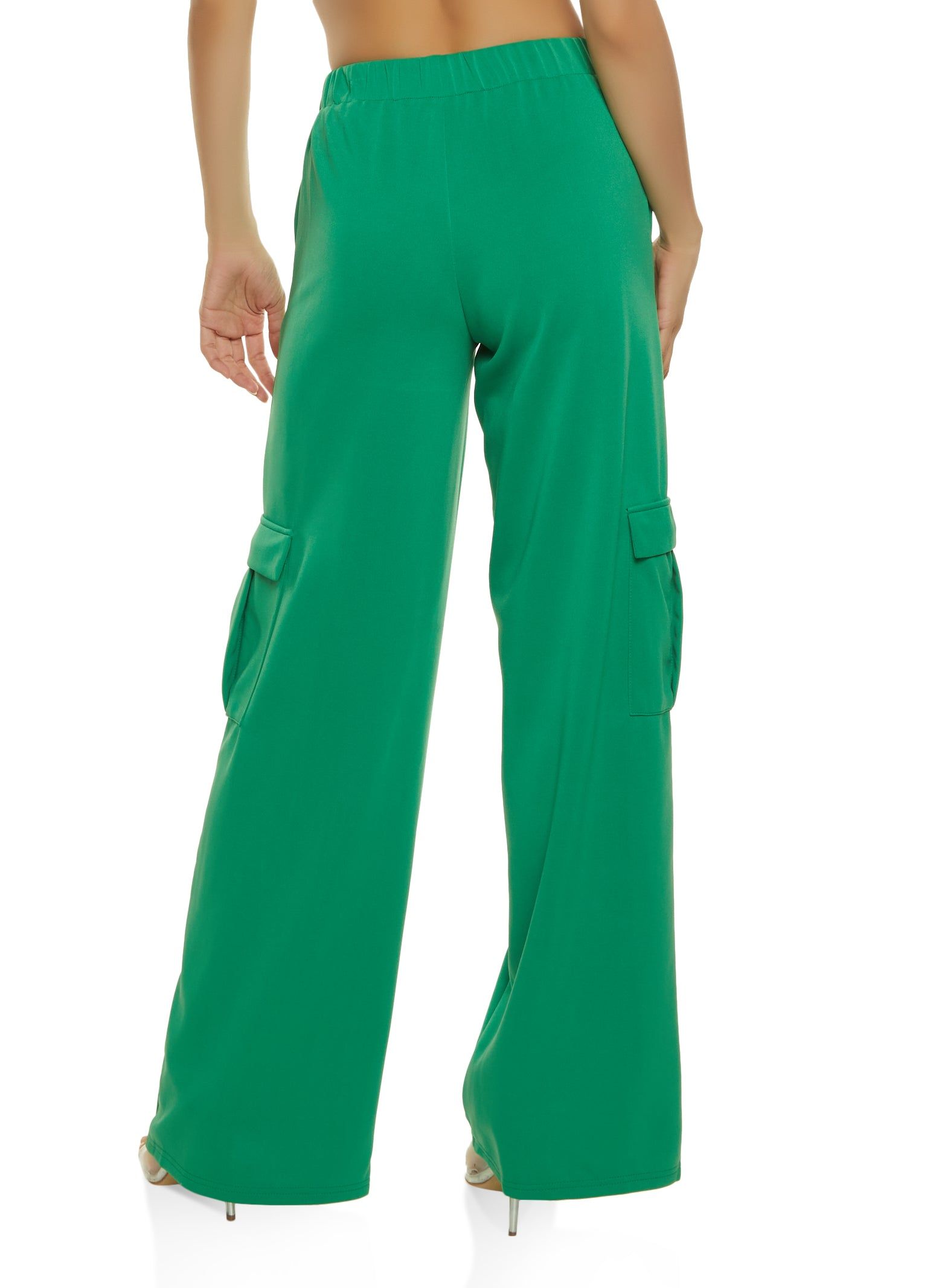 High Waist Wide Leg Cargo Pants sold by Rainbow product image thumbnail 2