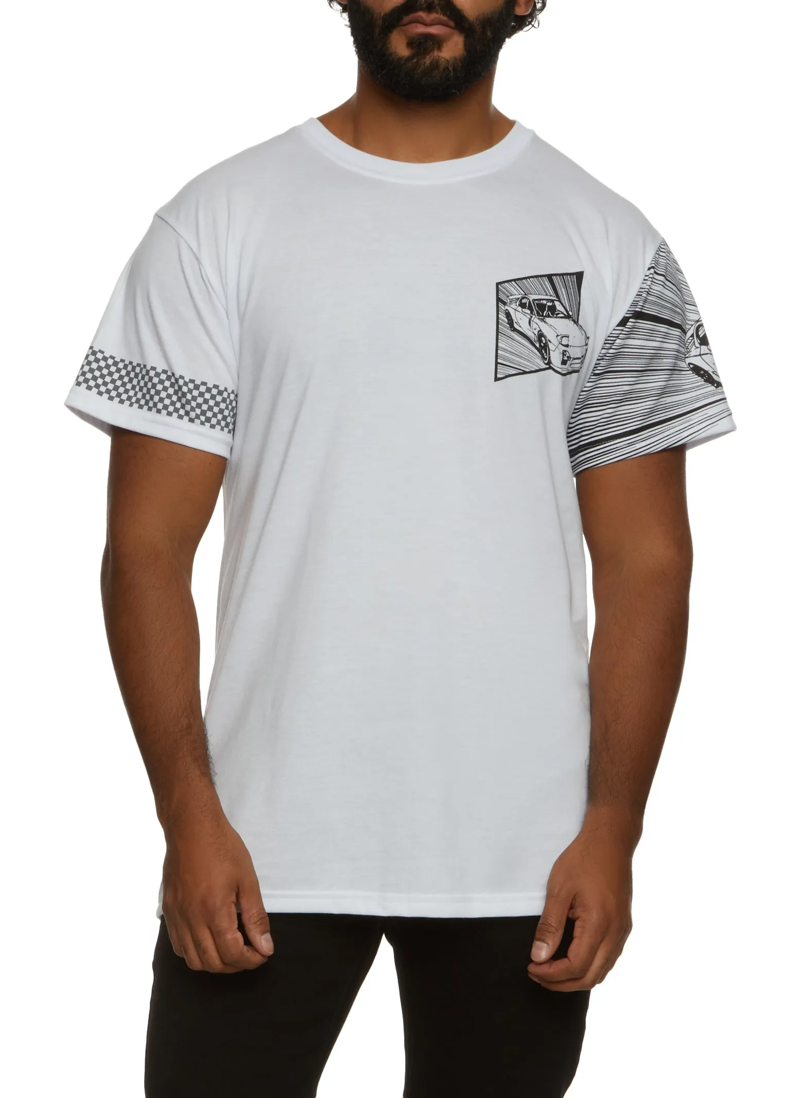 Mens Drift Car Graphic T Shirt sold by Rainbow product image thumbnail 2